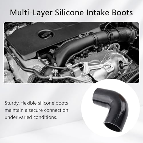 Cold Side Intercooler Pipe Kit for 2017-2024 Ford 6.7L - color: SLiver