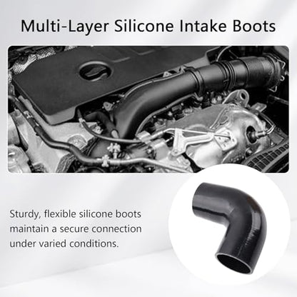 Cold Side Intercooler Pipe Kit for 2017-2024 Ford 6.7L - color: SLiver