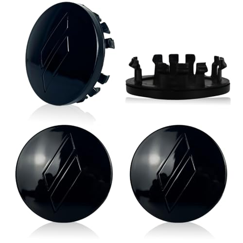 63mm=2.5 inches-Slash Wheel Center Cap Covers Hub Cap Emblem Badge Compatible with Jeep & Chrysler & Dodge Charger Challenger Durango Dart (Black) - color: Black