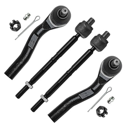 Detroit Axle - Front 4pc Tie Rods for 12-16 Honda CR-V - size: 4S48433/group