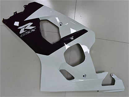 YTL White Black Full Fairing Fit for Suzuki 2004-2005 GSXR 600/750 - color: 015 White Black