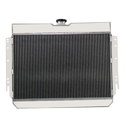 Full Aluminum Radiator compatible with 1963-1968 Chevy Impala Bel Air Chevelle Caprice 4 Row Core Radiators - size: 4 Row Radiator