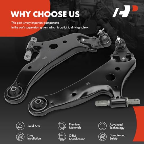 A-Premium 2 x Front Lower Control Arm, with Ball Joint & Bushing