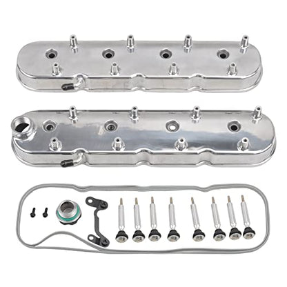 Fabricated Aluminum Engines Valve Covers with Coil Mounts - color: Polish, size: GM LS1-LS6