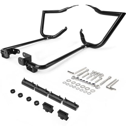 2014-2026 Rear Saddlebag Guard Crash Bar for Harley Touring Street Glide Road Glide Road King Electra Glide w/Cash Bar Support Bracket Kit - size: 2014-2026