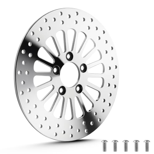 11.8" Rear Brake Rotors Disc with Bolts Fit for Harley Road King/Electra Glide/Street Glide/Road Glide 2008 2009 2010 2011 2012 2013 2014 2015 2016 2017 2018 2019 2020 2021 2022-1 Pc - size: 1 Rear Rotor