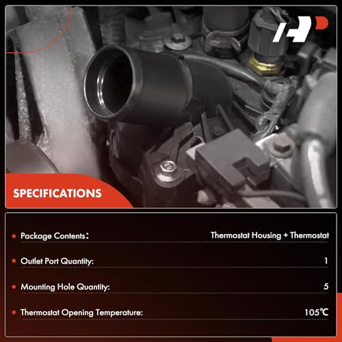 A-Premium Engine Coolant Thermostat Housing Assembly with O-ring