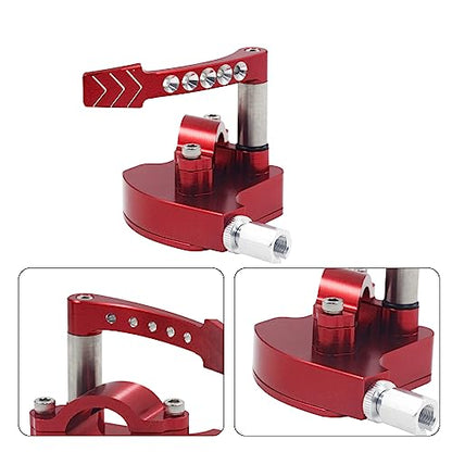 Red 7/8 Billet Throttle Thumb Assembly - color: Red