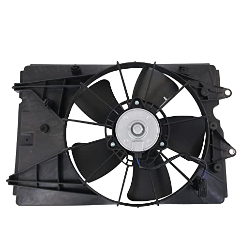 PartsFlow Radiator Cooling Fan Assembly For 2009-2014 Honda Ridgeline For 2009 2010 2011 2012 2013 2014 2015 Honda Pilot 3.5L V6 19015RN0A01 - color: For Honda Ridgeline&Pilot