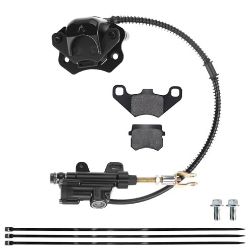 PRO BAT Rear Brake Master Cylinder Caliper With Brake Pad Assembly - color: Black