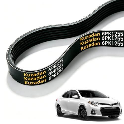 6PK1255 Serpentine Belt 49.45 Inch for Toyota Camry RAV4 2.5L L4 2AZ-FE - size: 6PK1255