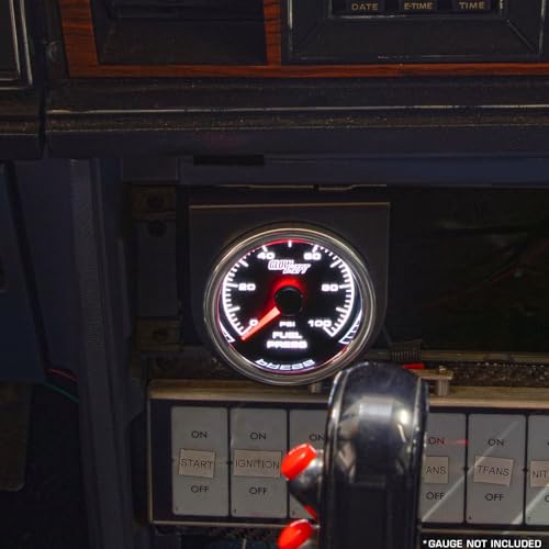 GlowShift Universal 65mm Black Single Gauge Mounting Bracket Pod Holder