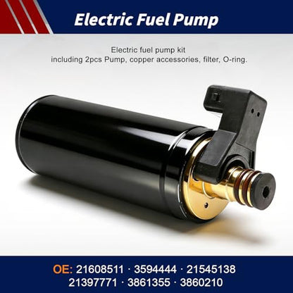 21545138 Electric Fuel Pump For Volvo Penta 5.7OSXI 5.7OSI 5.7GXI 5.7GI 5.0GXI 5.0OSI 4.3GXI 4.3OSI Marine/Outboard Engines OE: 21608511 3594444 21545138 21397771 3861355 3860210 - size: FP4006