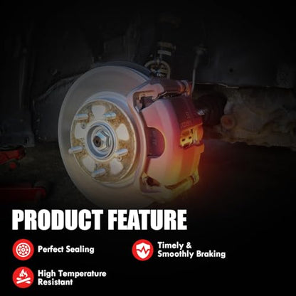 2pc Front Disc Brake Caliper Assembly with Bracket Replaces 19-B1460 - size: 19-B1460+19-B1461