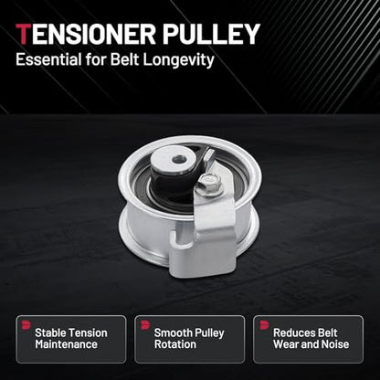 BDFHYK TBK590 Engine Timing Belt Kit with Water Pump - size: TBK590