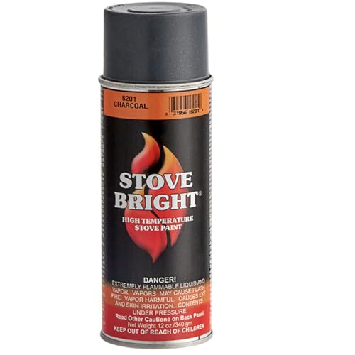 Stove Bright High Temp Spray Paint, Metallic, Up To 1200 Degrees, 12 Ounce (Pack of 1), 6197 - Moss Green - color: 6197 - Moss Green