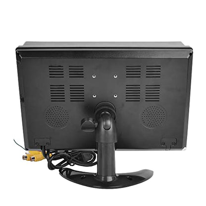 Hikity 10 Inch Small Monitor Screen Video Displays Quad Split HD Screen - size: 10 Inch+Car Charger