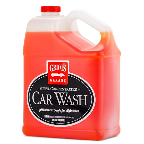 Griot's Garage Super-Concentrated Car Wash for Vehicle Washing and Cleaning, Foaming Liquid Soap, Won't Strip Waxes, Sealants or Ceramic Coatings, pH Balanced, 11103, One Gallon - size: 128 Fl Oz (Pack of 1)