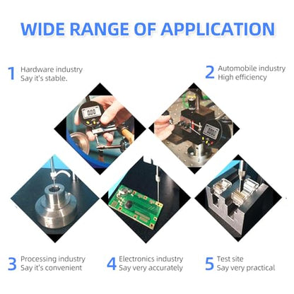 Digital Dial Gauge,with A Range of 50.8mm/2 in,Dlectrical Digital Indicator Graduation of 0.001mm,Metric and Imperial Measure Tool.Electronic Dial Gauge for Bearing Measurement and CNC Machine - size: 2 in/0.001