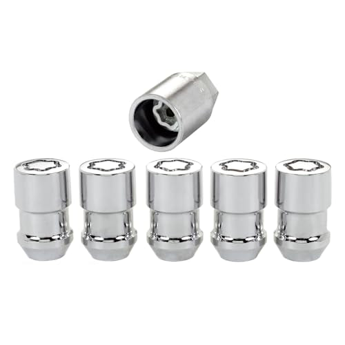 McGard 24532 Chrome Cone Seat Wheel Locks (7/16" - 20 Thread Size), 5 Locks / 1 Key