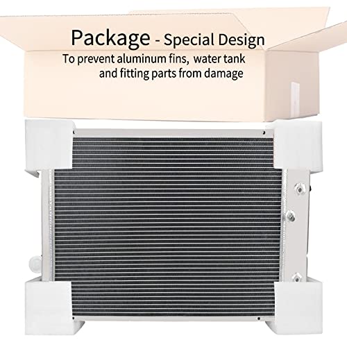 ECMRAD 4 Rows Aluminum Performance Radiator for 1973-1991 Chevy C10 C20 C30 K10 K20 K30 Blazer/GMC/Suburban