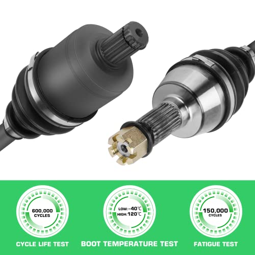 Youxmoto 2 Front+2 Rear CV Axle for Polaris 2013-2015/2017-2018 Ranger 900 XP (NONHigh Lifter;MUD); Ranger Crew XP 1000 2017-2018 (NON HST), Crew 900 14-15; 2015 Ranger 570 Full Size Drive Half Shaft - size: 4*Full Set Axle
