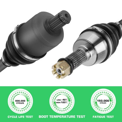Youxmoto 2 Front+2 Rear CV Axle for Polaris 2013-2015/2017-2018 Ranger 900 XP (NONHigh Lifter;MUD); Ranger Crew XP 1000 2017-2018 (NON HST), Crew 900 14-15; 2015 Ranger 570 Full Size Drive Half Shaft - size: 4*Full Set Axle