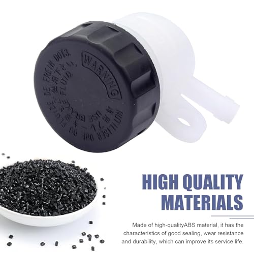 Master Cylinder Fluid Oil Reservoir, Rear Brake Fluid Reservoir Clutch Tank Oil Cup, Universal Fit for Motorcycle Pit Dirt Bike ATV 4 Wheel QUAD (Black & White)
