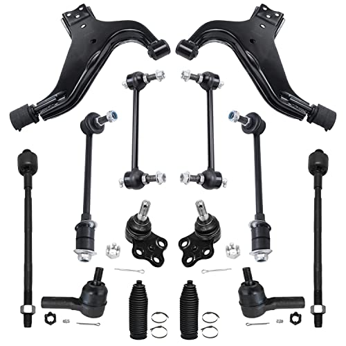 Detroit Axle - Front 14pc Suspension Kit for 1996-2004 Nissan Pathfinder - size: 14CS1300097/14PC