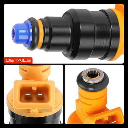 A-Premium Set of 8 Fuel Injector - Compatible with Ford, Mercury, Lincoln