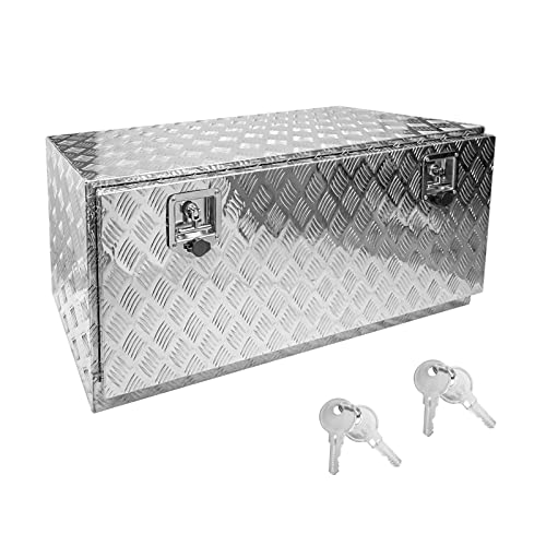 36" x 18" x 18" Truck Tool Box Pickup Truck Bed Toolbox Heavy Duty - color: Silver, size: 36" x 18" x 18"