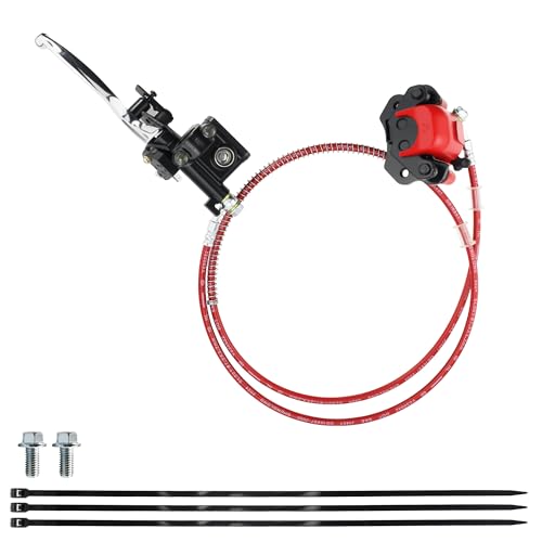 PRO BAT 110cc Hydraulic Brake Kit Brake Master Cylinder Caliper - color: red