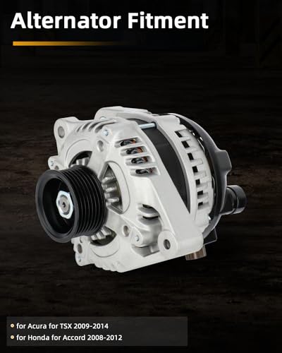 OCPTY Alternator for Acura for TSX 2009-2014,for Honda for Accord 2008-2012