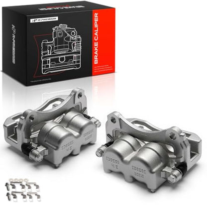 A-Premium Front Left and Right Side Disc Brake Caliper with Bracket - style: Front Driver and Passenger