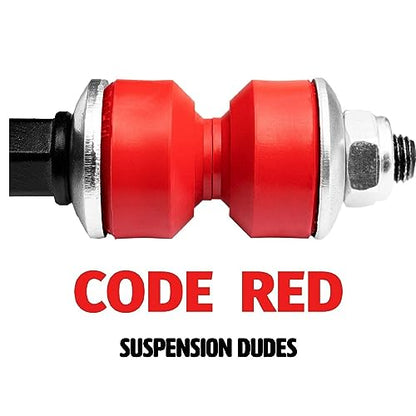 Suspension Dudes PAIR Front Sway Bar Stabilizer CODE RED Link Kit FITS Avalanche, Blazer, Escalade, Suburban, Sierra, Savana, Silverado, Tahoe, Yukon, Hummer, 1978-2019 K80631 K700539 - size: CODE RED Front Link Kit