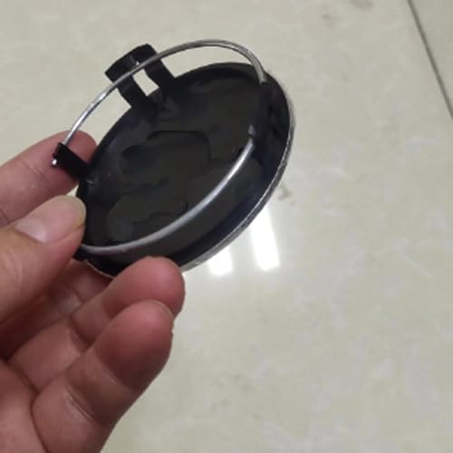 4-Pack 75mm Wheel Hub Caps, Gloss Black - color: Gloss Black