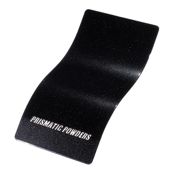 PRISMATIC POWDERS Black Metallic Powder Coating, 1 lb - color: Black Metallic