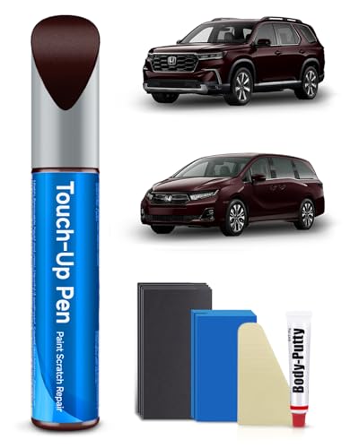 R-529P Dark Cherry Pearl Touch Up Paint Kit Compatible with Honda Exact Match Car Scratch Repair Touch Up Paint Kit - color: Dark Cherry Pearl(R-529P) compatible with Accord/CR-V/Odyssey-models/Pilot/Ridgeline
