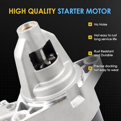 19612 New Starter Motor Replacement for 35hp Vanguard V-Twin 32hp Air Cooled Engine 845760 845640 845761 807383 809054 428000-0230 84006533 SND0529 410-52156 - color: 19612