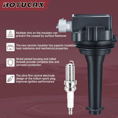 UF517 Ignition Coils & Spark Plugs Tune Up Kit, 5 Pack - size: UF517 & Spark Plugs