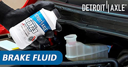 Detroit Axle - 12oz Synthetic Dot-3 Brake Fluid 355ml - size: 1pc 12oz Brake Fluid