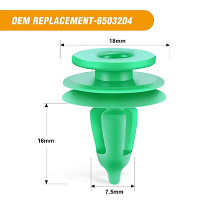 GOOACC 100PCS Door Panel Retainer Clips OEM:# 6503204 - color: 100Pcs Door Panel Clips 7.5mm
