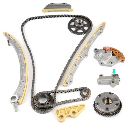 Timing Chain Kit with VVT Camshaft Adjuster Compatible with Honda Accord Acura ILX TSX Civic Crosstour CR-V CRV 2008-2015 2.4L 2354CC L4 DOHC Timing Chain Set VVT Sprocket 14510-R40-A01