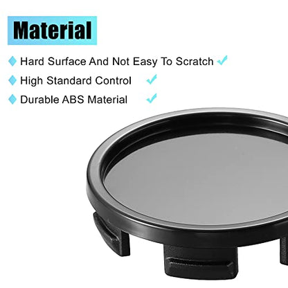 X AUTOHAUX 4 Pcs OD 58mm/2.28" Black 6 Clips Car Wheel Center Hub Cap Cover