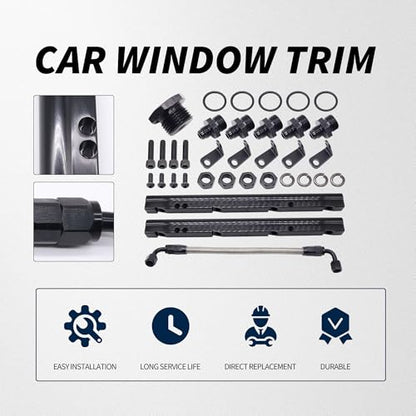 Billet Fuel Rail Kit Fits LS1 LS6 Intake Manifold 6AN W/Hardware