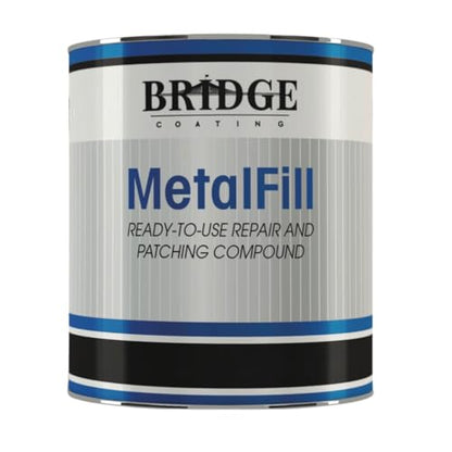 Bridge Coating MetalFill 1K Metal Repair Compound – High Temperature Resistant Metal Patching Putty – Air Dry 24h + 425°F Bake Cure – Metal Hole & Cavity Filler for Automotive & Industrial (16oz) - size: 16oz