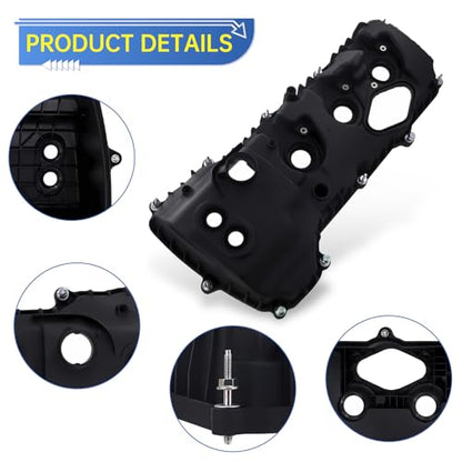 Engine Valve Covers Left Right Compatible with 2013-2019 Ford F-150 Expedition Transit Mark LT Navigator 3.5L Replacement for BR3Z-6582R /BR3Z-6582G - color: BR3Z-6582R Engine Valve Covers