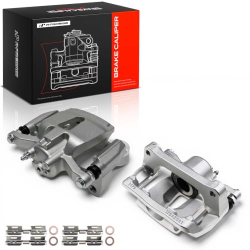 A-Premium Rear Left and Right Side Disc Brake Caliper with Bracket - style: Rear Driver and Passenger Side