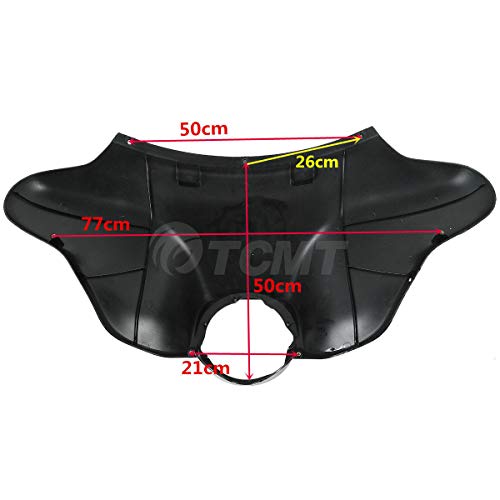 TCMT Batwing Inner & Outer Cowl Fairing Fit For Harley Touring Street Glide FLHX Electra Glide Ultra Classic FLHT FLHTC FLHTCU 1996-2013 (Inner & Outer Fairing) - color: Black Fairing Set#1