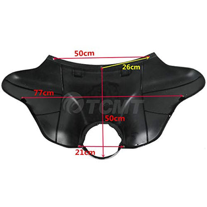 TCMT Batwing Inner & Outer Cowl Fairing Fit For Harley Touring Street Glide FLHX Electra Glide Ultra Classic FLHT FLHTC FLHTCU 1996-2013 (Inner & Outer Fairing) - color: Black Fairing Set#1